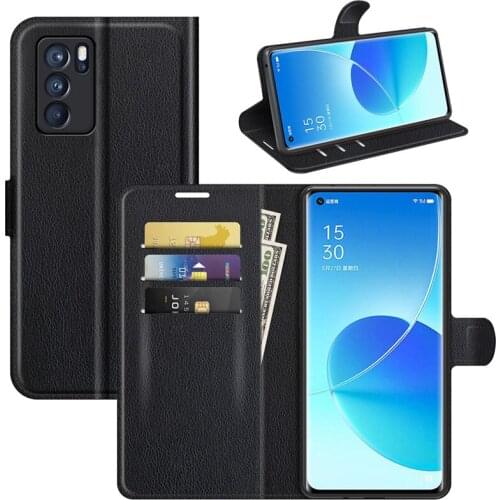 For OPPO Reno 6 Pro 5G Case Cover Wallet Leather Flip Leather Phone Case For OPPO Reno 6 Pro 5G High Quality Stand Cover