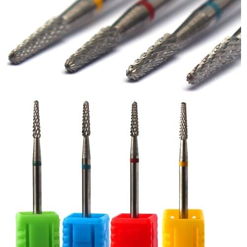 1pc Tungsten Carbide Nail Drill Bit Milling Cutter Polishing Clean Burr Nail File Accessories Electric Manicure Attrition Tools