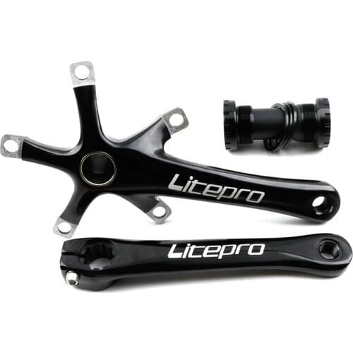 GOLDIX LP Litepro Aluminium Folding Bike Hohl Einer Kurbel 170mm BCD 130mm Klapp Fahrrad Kurbel Zahn crank set gravel bike