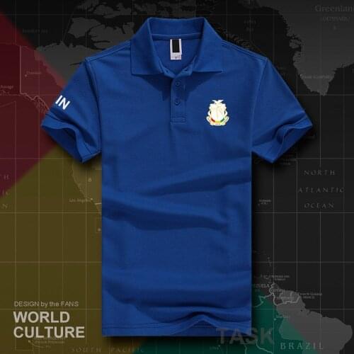 Republic of Guinea GIN Guinean GN polo shirts men short sleeve white brands printed for country 2018 cotton nation team flag 20