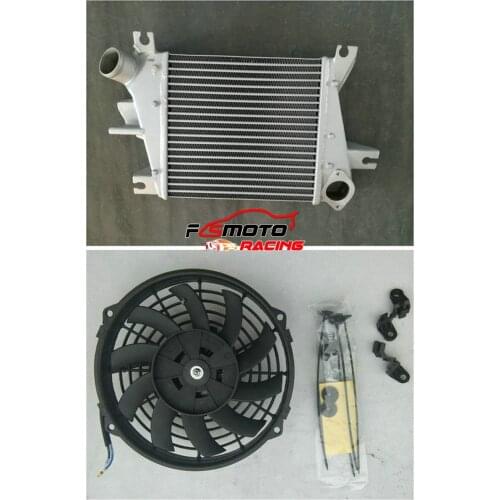 Aluminum Intercooler+fan FOR NISSAN X-TRAIL T30 2.2 dCi YD22 Diesel 02-2006