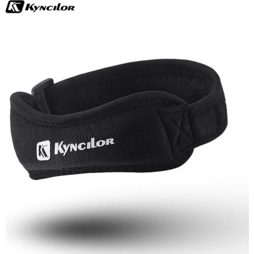 Kyncilor Fitness Running Cycling Knee Patellar Tendon Support Strape Adjustable Compression Knee Pad Sleeve for Basketball