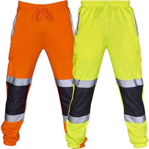 Reflective striped overalls Man Pants Summer Mens New Style Simple and Fashionable Trousers Sport Pants Men Fitness Sportswear
