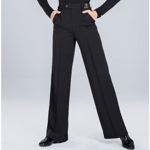 Latin Dance Costume male adult national standard dance performance training clothes modern dance wide leg pants DA596