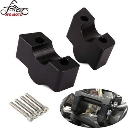 Motorcycle CNC Handlebar Riser Clamp Adapter Bar Mount For KAWASAKI ER6N ER6F ER-6N ER-6F 2012 2013 2014 2015 2016 Z650 2017