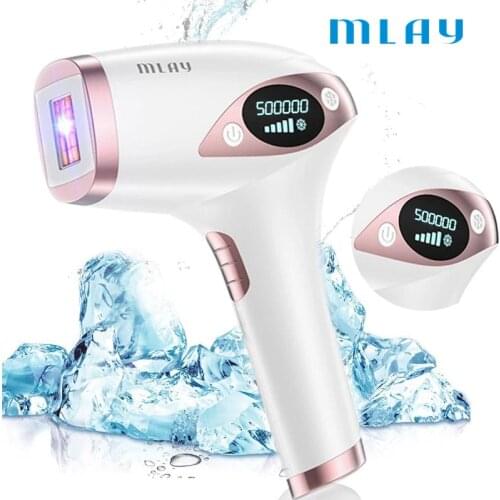 Mlay Laser T4 Laser Hair Removal Device Laser Hair Removal ICE Cold IPL Epilation Flashes 500000 Mlay Ipl Hair Removal Painless