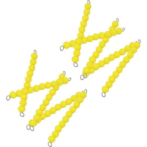 MagiDeal Bead Bars Montessori Math Learning Tool Kids Early Education Toy