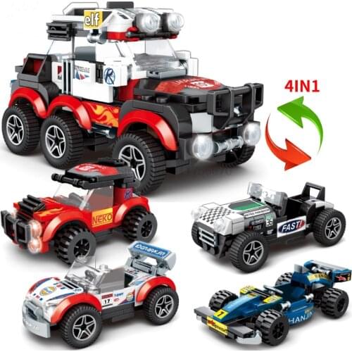 City Speed Champions Cars Model Building Blocks Racing Sport Auto Car Super Racers Bricks DIY Kit Kids Toys For Children Gifts