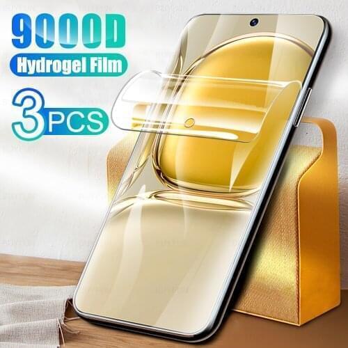 3Pcs Full Cover Soft Hydrogel Film For Huawei P50 Pro Phone Screen Protection For Wuawei Huawai Huewei P 50 P50Pro 2021 Not Glas