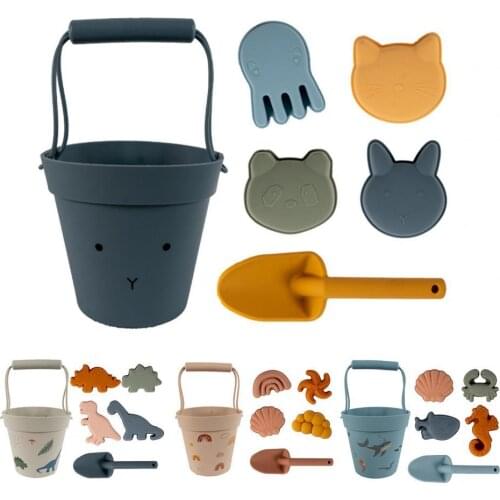 1 Set Summer Kids Animal Model Ins Seaside Beach Toys Cute Lightweight Nice-looking Kits Summer Digging Sand Shovel Water Tools