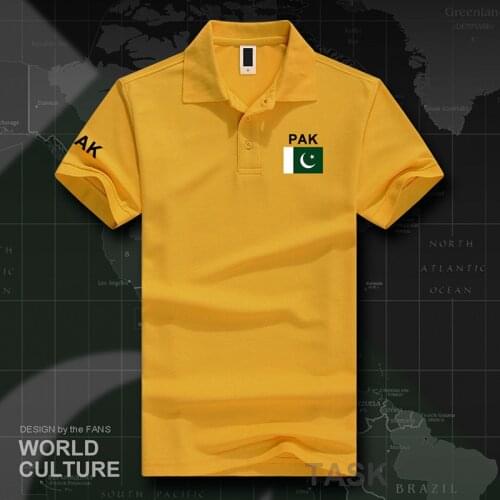 Pakistan polo shirts men short sleeve white brands printed for country 2017 cotton nation team flag new PAK Pakistani Islam
