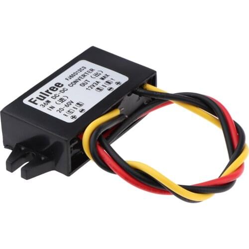 DC Volt Buck Converter 20-60V Step Down To 12V 3A 36W Power Supply Module Ultra-thin DC Voltage Converter Step Up for Cars