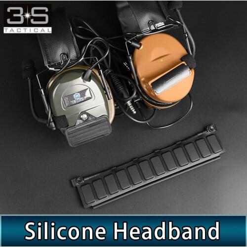 Tactical Comtac II III Headset Silicone Headband Shooting C1 C2 C3 C4 Headphone Bracket Rubber Case Replacement