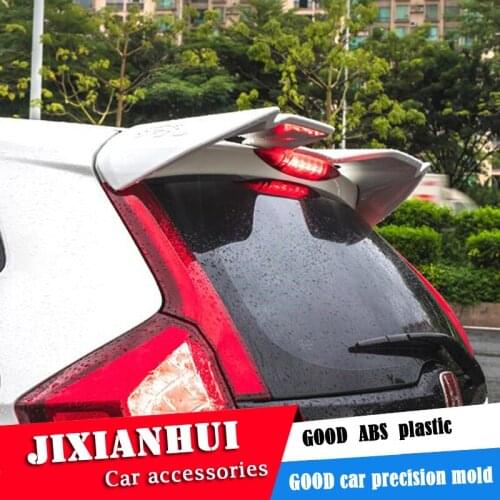 For Fit JAZZ Spoiler 2014-2019 Honda Jazz YOFD Spoiler ABS plastic Material Car Rear Wing Color Rear Spoiler