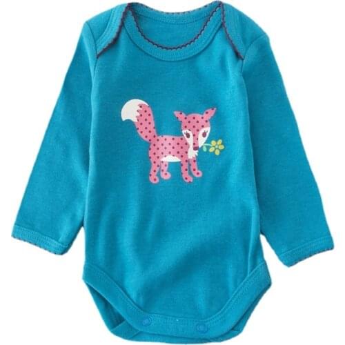 Clearance NB 3M 6M Infant Bodysuits Deer Newborn Clothes 100% Cotton Baby Boy Bodysuits Girl Baby Jumpsuit Long Sleeve Green