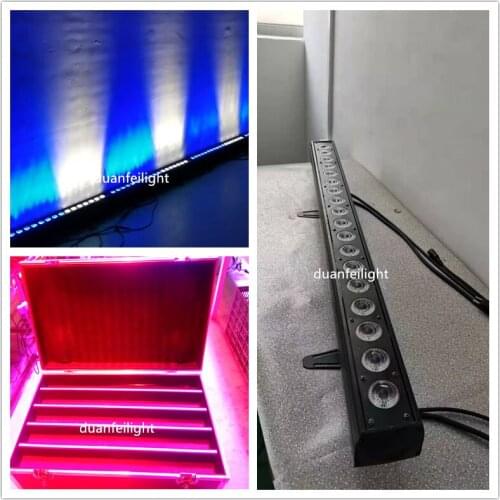 10pcs+flycase) 18*15w rgbwa indoor led bar dmx pixel wash bar lyre led rgbwa chasing horse led bar ip20