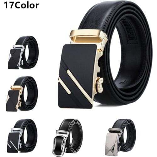 2021 new Famous Brand Belt Mens Top Quality Genuine Luxury Leather Belts for Men Strap Male Metal Automatic Buckle men belts