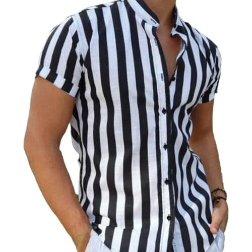 AUSO Men's Striped Shirts