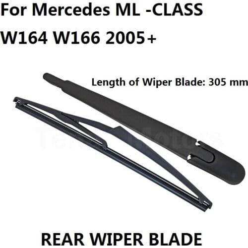 CAR STYLING FOR MERCEDES ML ML-CLASSE W164 W166 2005- REAR WINDSCREEN WINDOW WIPER ARM & BLADE NEW