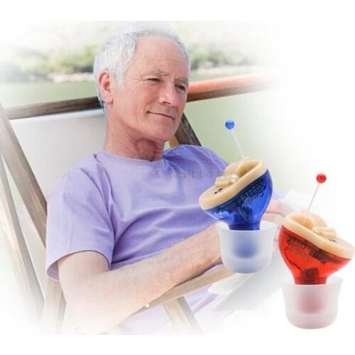 Wireless Hearing Aids Mini CIC Invisible Heaing Aid Sound Amplifier Ear Hearing Portable