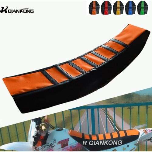 Dirt bike Seat Cover Waterproof Non-slip Rain Striped For SX XC EXC XCW XCF XCFW SXF 85 105 125 150 200 250 300 350 400 450