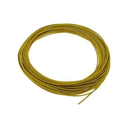 Flexible Stranded of UL-1007 24 AWG wire cable Yellow 10M 300V