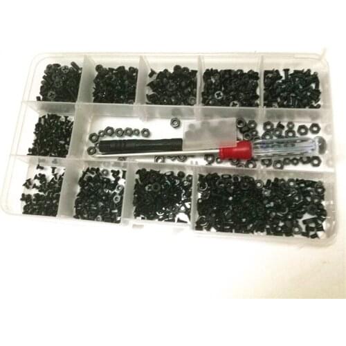 Black Countersunk Head Small Screw of Machine Teeth M1.7 M2.5 M2 M3 Digital Notebook Computer Toy Parts Screw 1packing