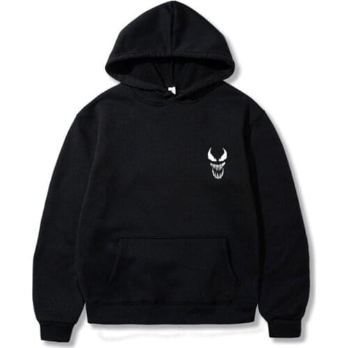 Fashion new 2020 Vitality Hoodies Autumn Men women Pullover Print Venom Casual Pocket harajuku 30% cotton Hooded Sweatshirt tops