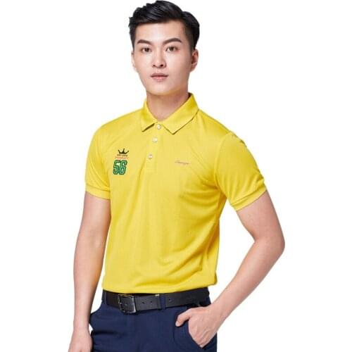 2020 New Golf Clothing Mens Short Sleeve T-shirt Summer Elastic Breathable Sportswear Quick-drying Fabric Golf Shirt Top D0662