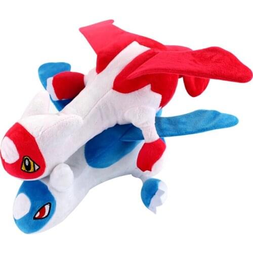 Latios Latias Dragon Kawaii Flying Elf Plush Toy Creative Blue Red Combination Cool Pokemon Doll Guardian God Of The Water City