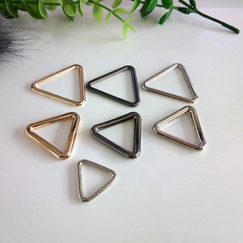 20 PCS 15-26mm Inner Triple Angles Nonwelded Ring For Webbing Strapping Bag Collar Belt Leather Craft Diy Trimits Accessories