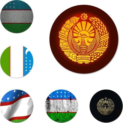 Uzbekistan national flag Badge Brooch Pin Accessories For Clothes Backpack Decoration gift