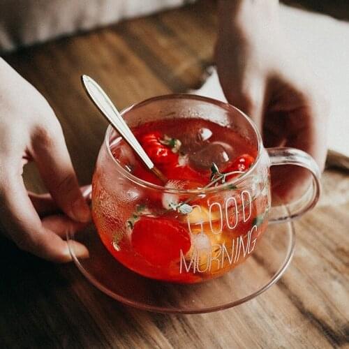 Hardened Thickened Glass Heat-resistant Milk Cup Large-capacity Drink Cup Household Breakfast Mug Juice Cup Cold Drink Bottle