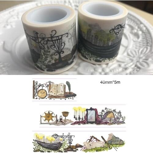 4cm 5m 1 pcs Alchemists home design washi tape Scrapbook use as Sticker gift seal Label Masking home gift decor