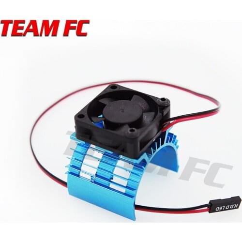 2pcs 1:10 RC 540 Electric motor Heat Sink Cooling Fan Set RC Car Parts for 1/10 HSP RC Crawler Car 540/550 3650/3660 Motor S263
