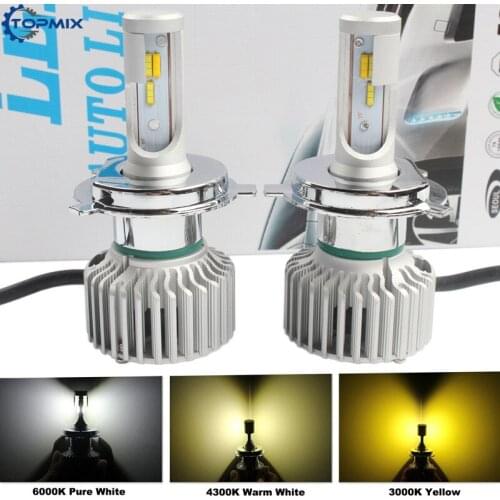 2Pcs 6000K 4300K 3000K 6000LM H4 LED H7 H8 H11 9005 9006 9012 HIR2 HB4 Car Headlight Bulb 60W CSP Chip Auto Headlamp Fog lamp