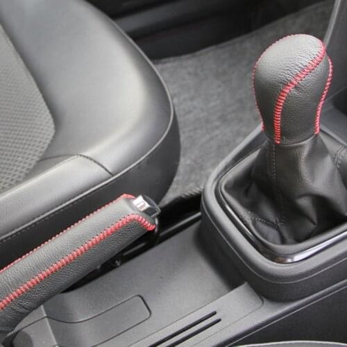 2pcs for skoda RAPID AT 2013-2020 Gear headgear Handbrake cover protection Decorative