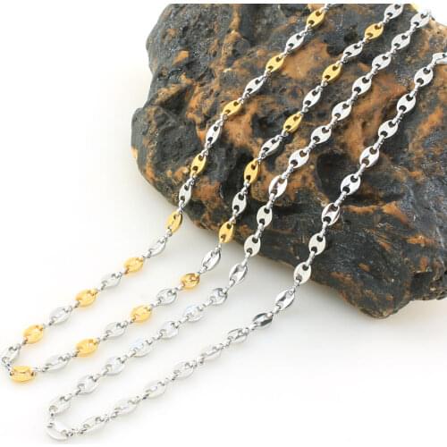 59cm Long Silver Color Stainless Steel Jewelry Chain Necklace For Fashion Gift Free Shipping NRYZA014