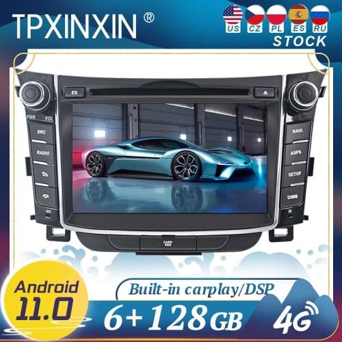 Carplay For Hyundai I30 Elantra GT 2012 2013 2014 2015 16 Android11 Car Radio GPS Navigation Head Unit Multimedia Stereo Player