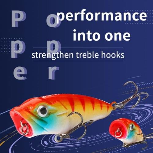 Banshee 45mm 3.3g Poper Crankbaits Fishing Poppers For Fishing Pike Floating Wobblers For Bass Popper Topwater Lure Bass Trout