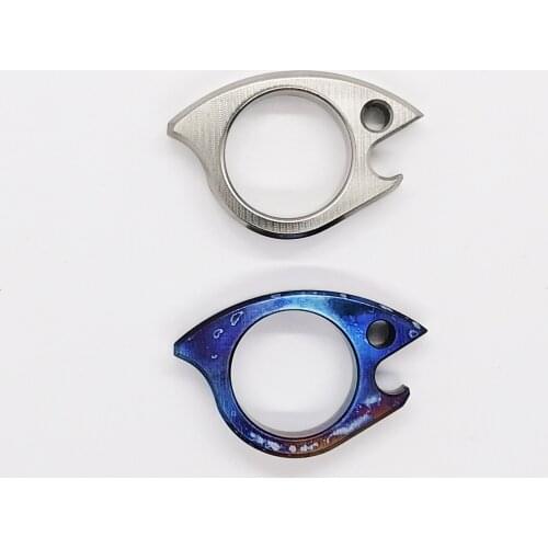 1 PC Titanium Alloy TC4 Keychain EDC Mini Pocket Tool Bottler Opener