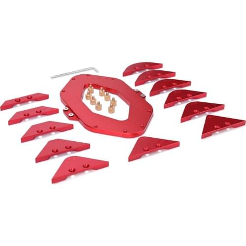 Woodworking Trimming Machine Fillet Gauge Trimming Machine Bevels Gauge Aluminum Alloy Woodworking Tools Arc Radius Quick-Jig Ro