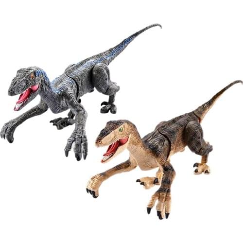 Rc Dinosaur Electric Walking Raptor Velociraptor Kids Toy Intelligent Animal Simulation Remote Control Dinosaur