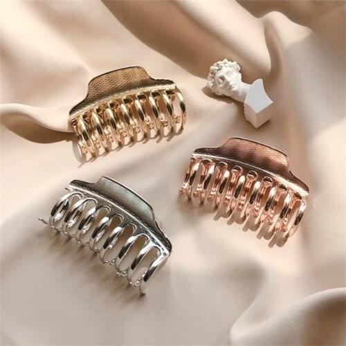 Europe And America Fashion Solid Color Claw Clip Large Ponytail Clip For Women Girls Hairpins Headwear Hair Accessories