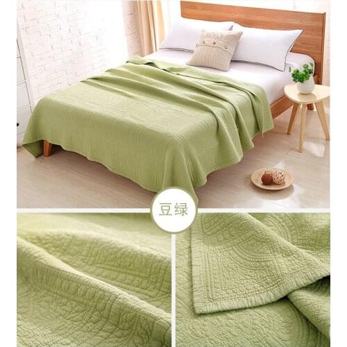 Korean-Style Cotton Quiltedtextiles Bed Cover Suit Stone Washed Is Summer Blanket Airable Cover Plus Double Special Offer
