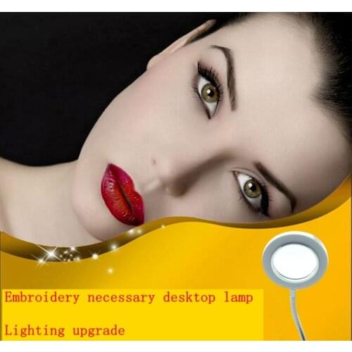 Lip Eyebrow Tattooing Makeup Equipment 7W table lamp USB plug lamp with magnifying glass