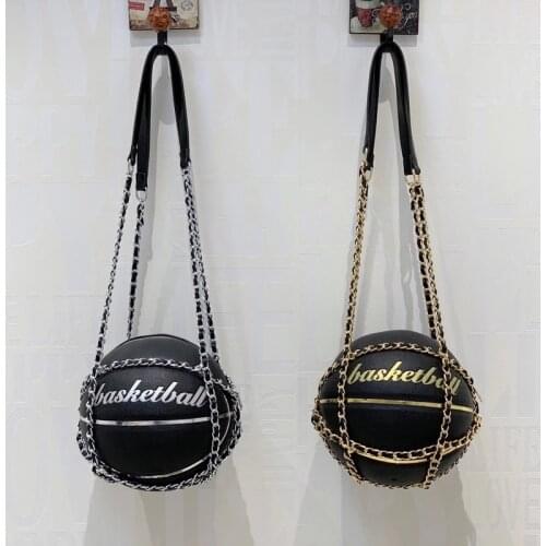 Round Female Bag Basketball purse Luggage Chain Shoulder bag for women Package Purses and Handbags luxury designer 2020 new