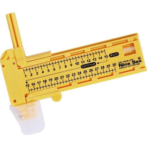 Compas s Circle Cutter Round Cutting Knife Adjustable 10-300mm Rubber Paper Cut Leather Tool