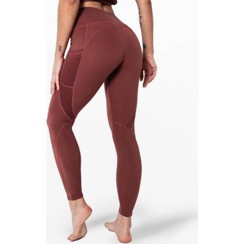 2021 Hot Sale Fitness Female Pocket Yoga Pants with Hollowed-out Buttock Tights Running Gym Pants Leggings Sport For Women