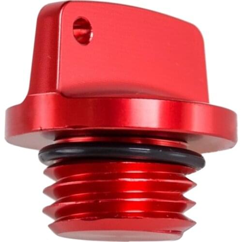 Oil Filler Cap Plug Cover fit for Yamaha for Suzuki for Kawasaki Screw-in Red